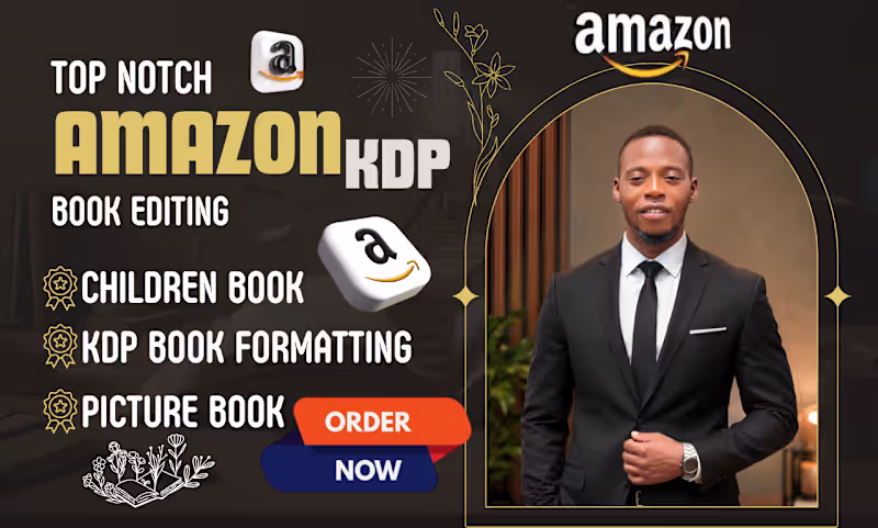 Cover image for Do kdp book editing, children storybook editing, formatting