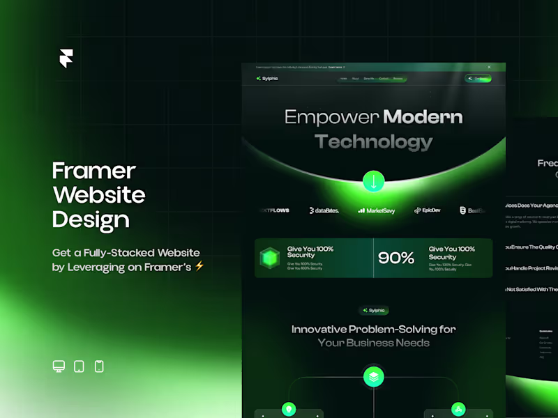 Cover image for Full 5 Page Website Design on Framer