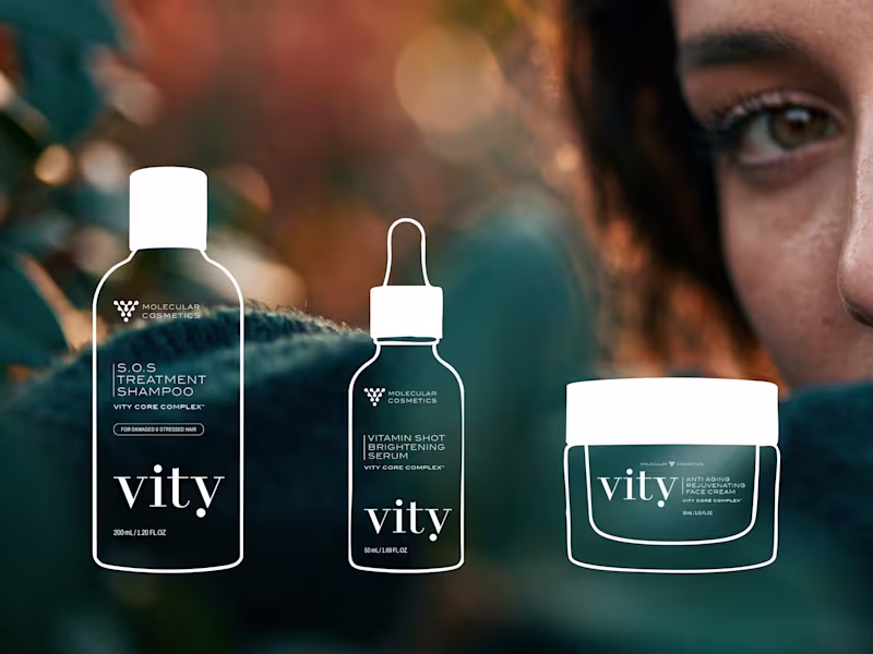 Cover image for Vity Skincare — Branding & Product Packaging Design