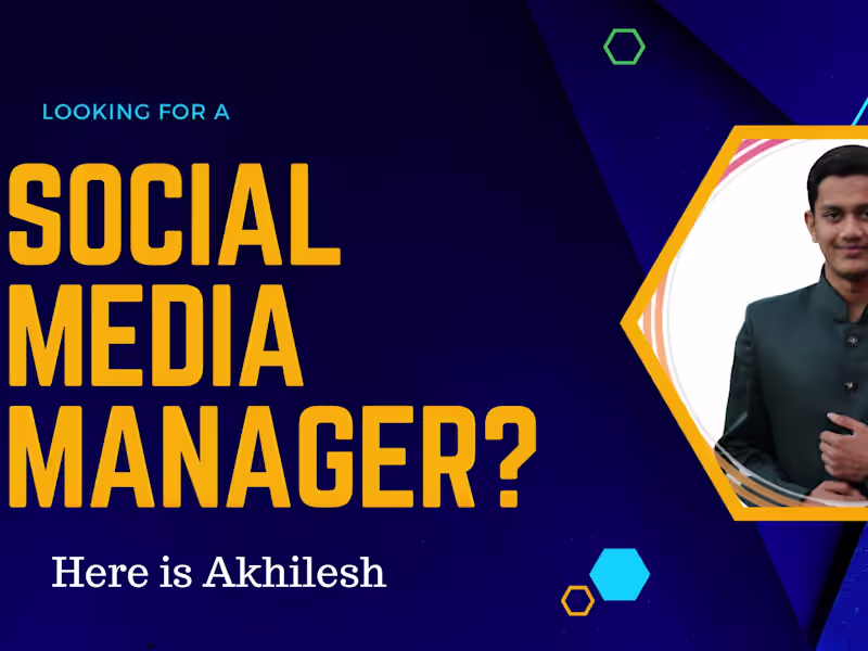 Cover image for Social media manager