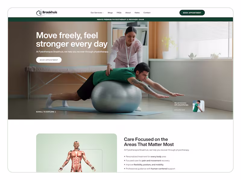 Cover image for Designed a modern website experience