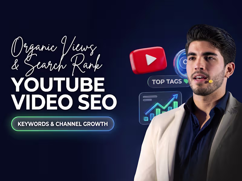 Cover image for YouTube video SEO, keyword research, and channel optimization
