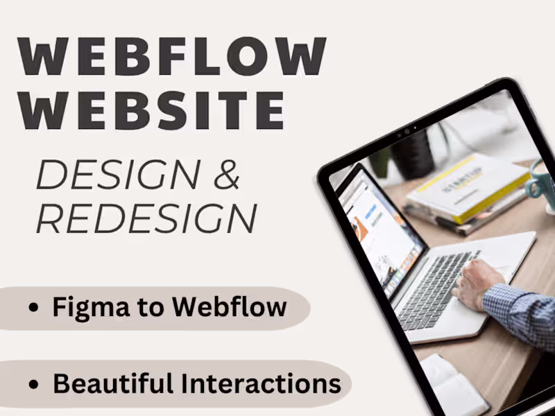 Cover image for Webflow website with advanced animations