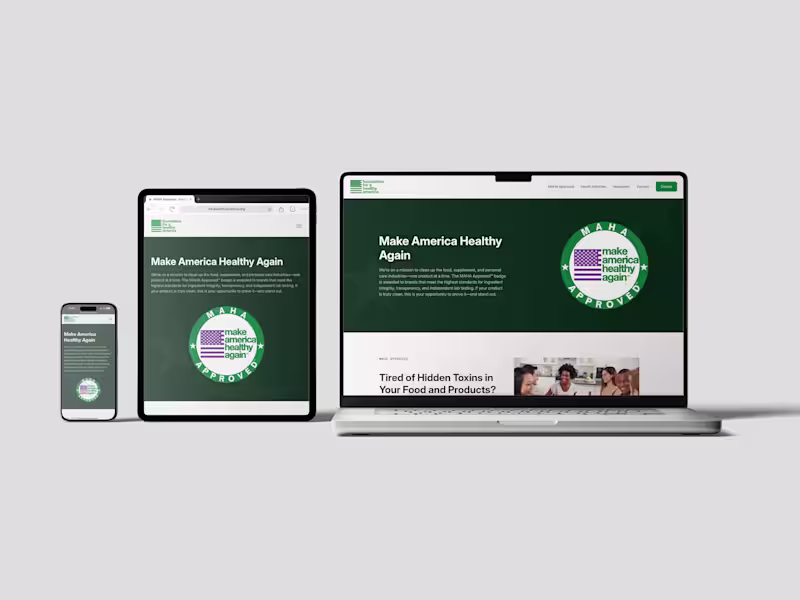 Cover image for Strategic websites that look good, run great and drive results.