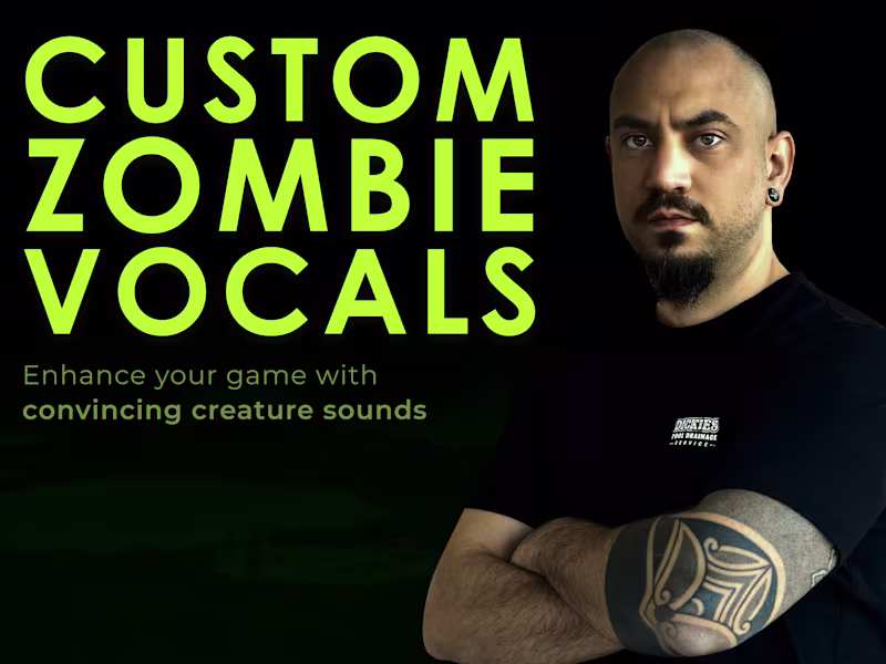 Cover image for Zombie, creatures, monsters vocal effects