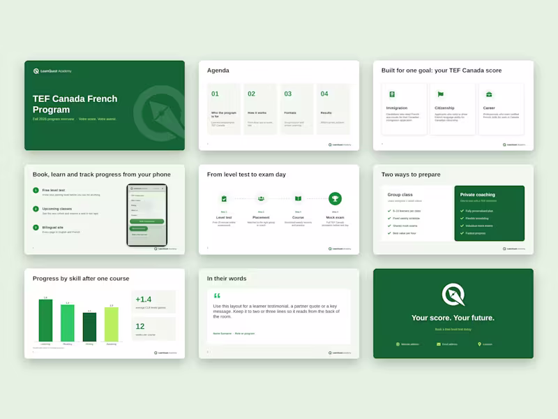 Cover image for LearnQuest Academy: Branded PowerPoint Template
A