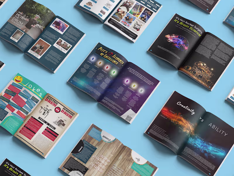 Cover image for Editorial Design: Guide to All Things Drumming Magazine