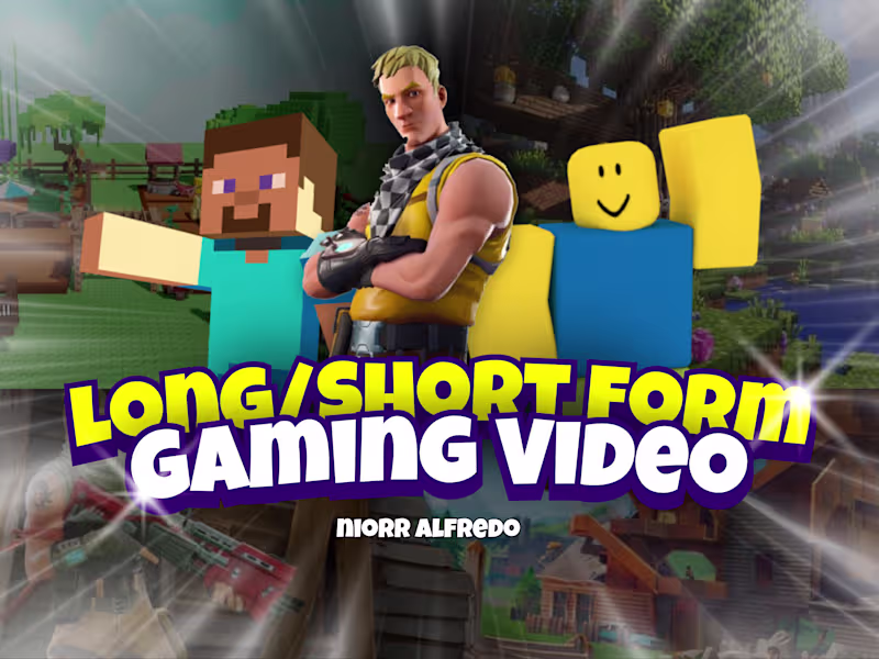 Cover image for Gaming Video Editor | Long/Short Form Video