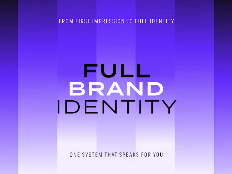 Cover image for Full Brand Identity & Visual System