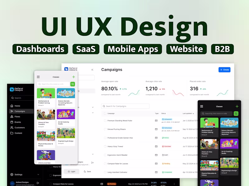 Cover image for I will design your Marketing page in Figma