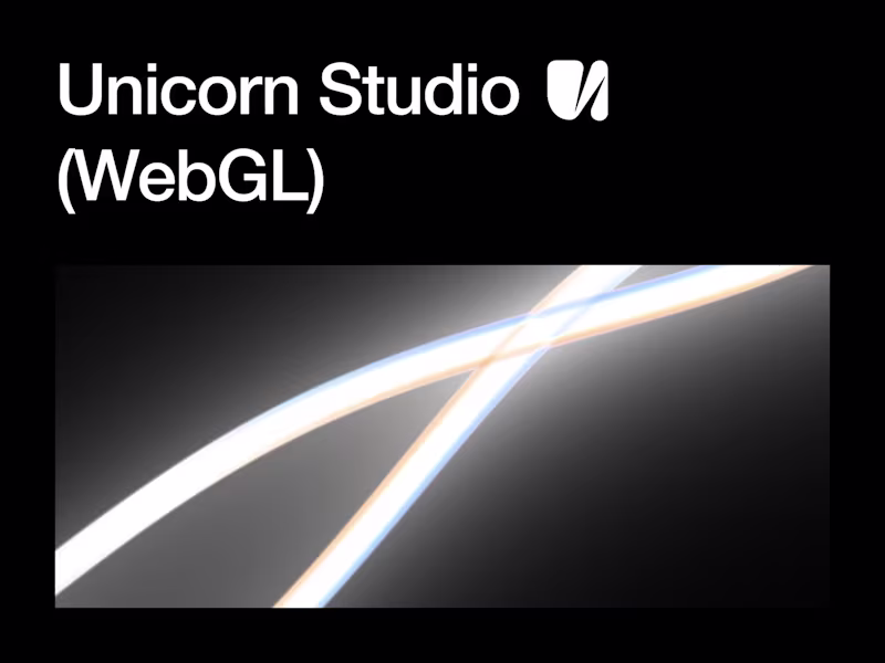 Cover image for Unicorn Studio (WebGL)