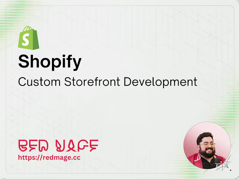 Cover image for Shopify – Custom Storefront Development