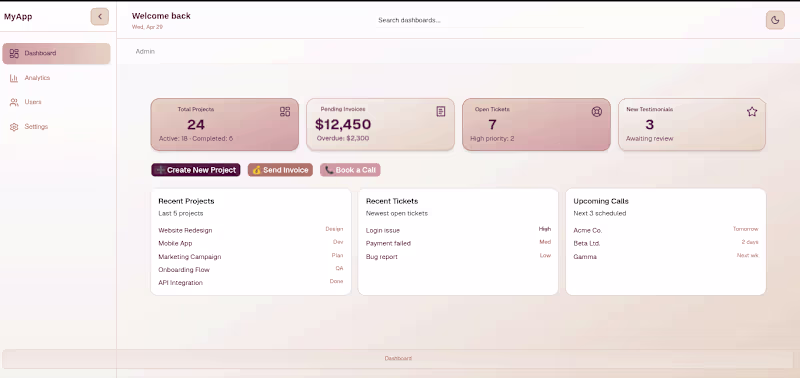 Cover image for I created this personal UI