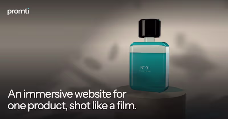 Cover image for 3D one-page website with Three.js