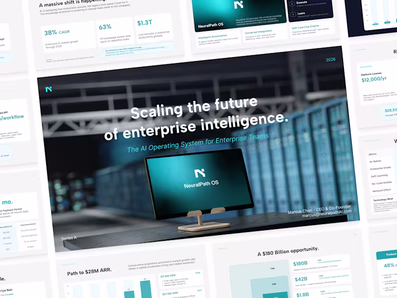 Cover image for NeuralPath AI Pitch Deck