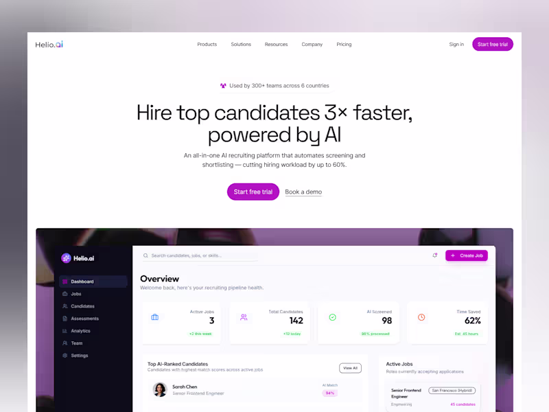 Cover image for AI Recruitment Platform Design &
