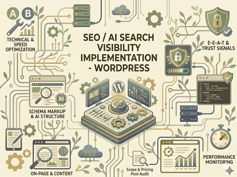 Cover image for SEO / AI Search Visibility Implementation - WordPress