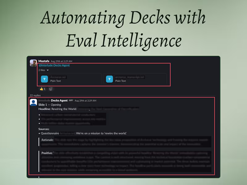 Cover image for AI That Turns Raw Notes Into Investor-Ready Decks