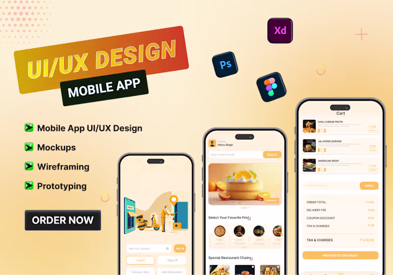Cover image for Mobile App Design | Intuitive & Conversion-Focused UX