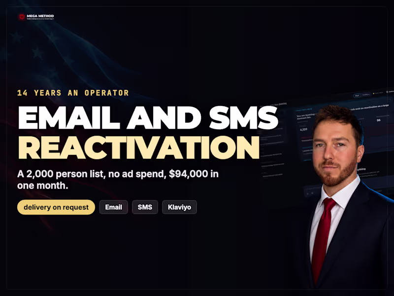 Cover image for Email and SMS Reactivation Campaign For Your Dormant List