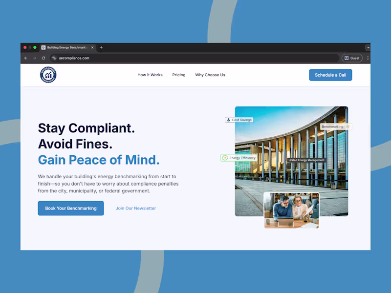 Cover image for Website & Automation System for Energy Compliance Company