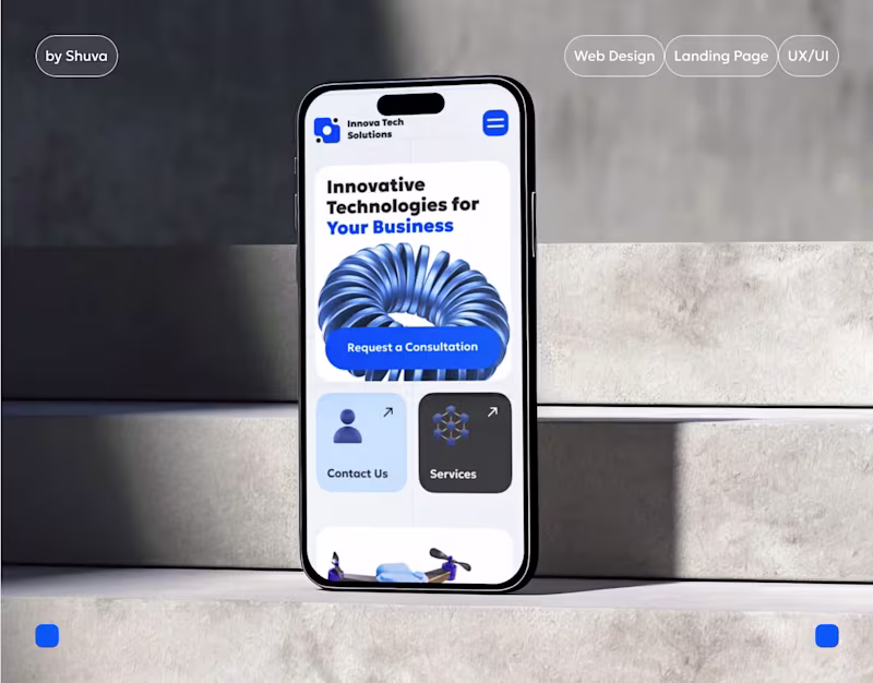 Cover image for InnovaTech Solutions | Landing Page