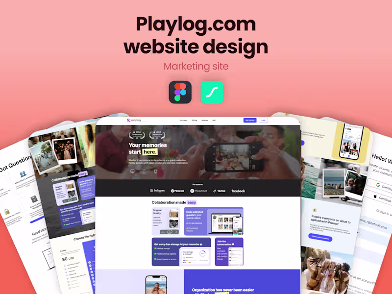 Cover image for Figma-to-Live Marketing Website Design