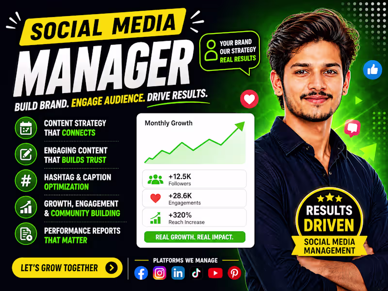 Cover image for Social Media Management & Growth