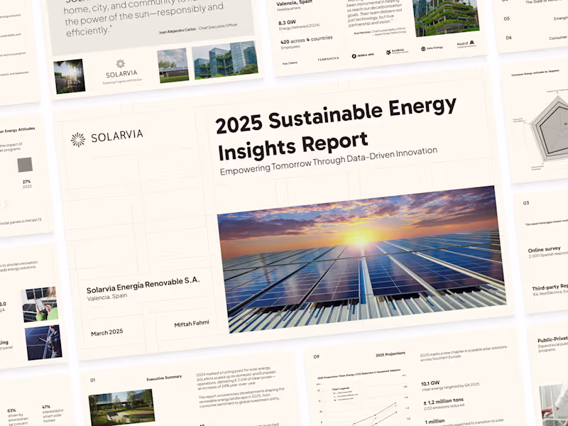 Cover image for SOLARVIA Investor Insights Deck
