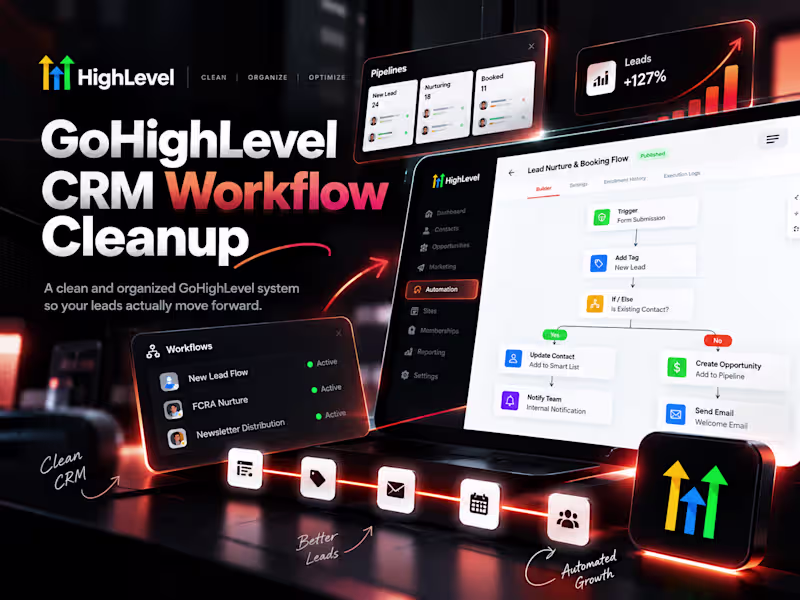 Cover image for GoHighLevel CRM Workflow Cleanup