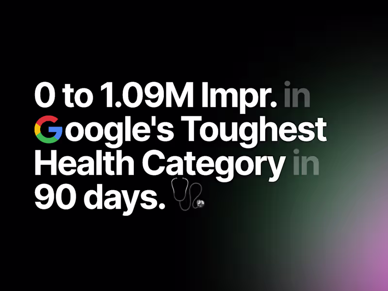 Cover image for 90 Days. 1.09M Impressions. From Scratch.