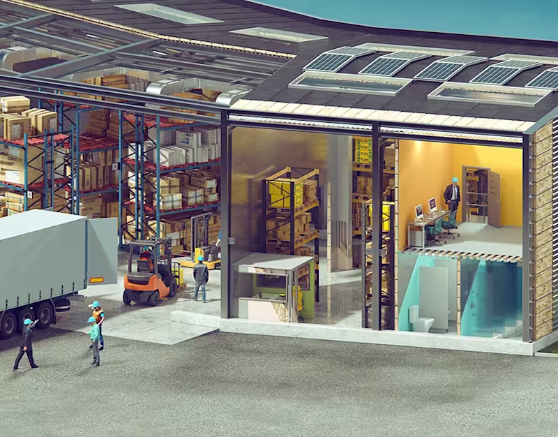 Cover image for Cutaway buildings for Saint-Gobain