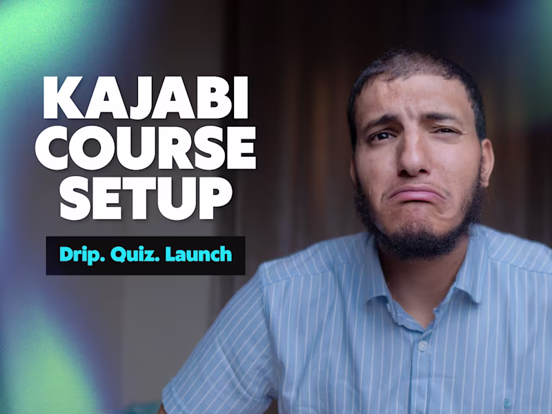 Cover image for Kajabi Course Creation: Drip Content, Quizzes & Launch Setup