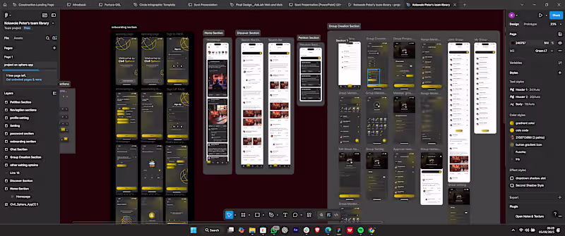 Cover image for CIVIL SPHERE FIGMA APP MOCK-UP DESIGN
