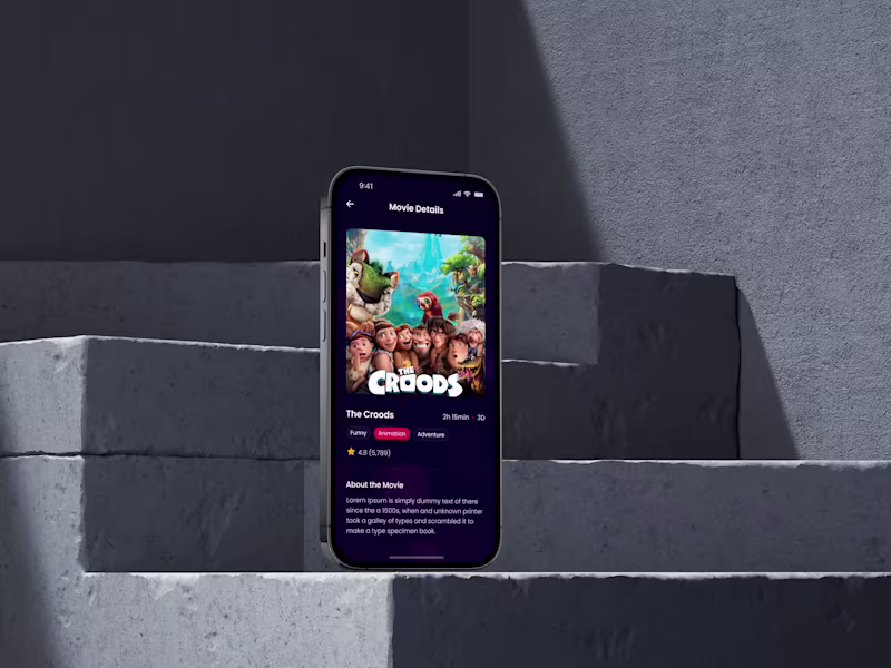 Cover image for Cinemol-Movie Ticket Booking App: Movie Details Page