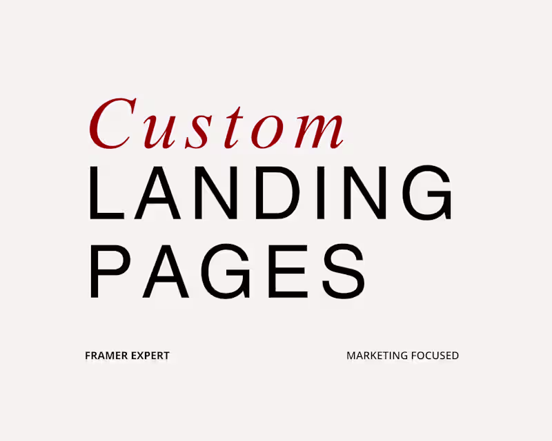 Cover image for High-Converting Framer Landing Pages