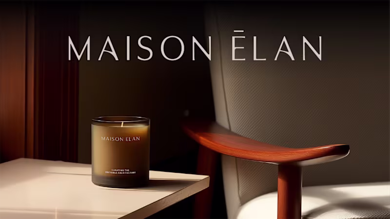 Cover image for Maison Élan — Premium Candle Brand Identity & Art Direction