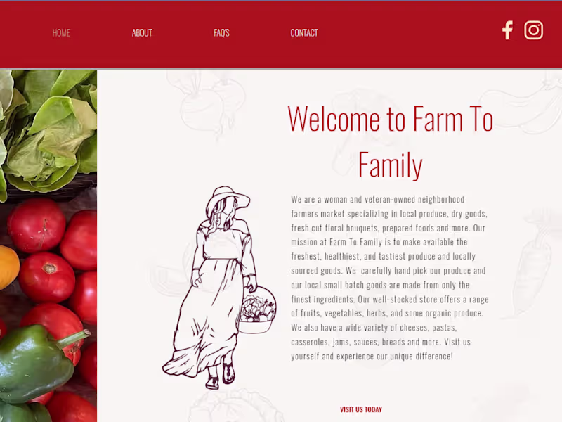Cover image for Wix website design for Farm