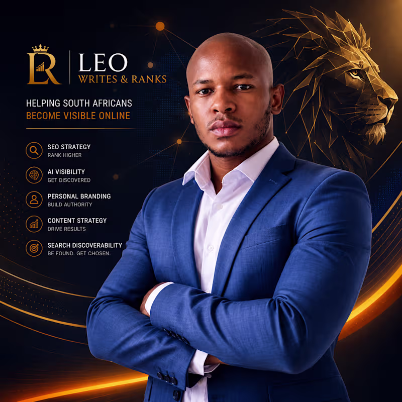 Cover image for SEO Copywriting Services South Africa - Leo Writes and Ranks
