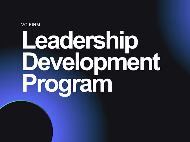 Cover image for Leadership Development Program