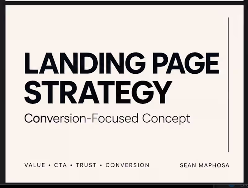 Cover image for This landing page concept demonstrates