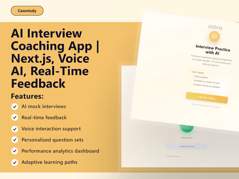 Cover image for Turning Interview Prep into Structured, Real-Time Coaching