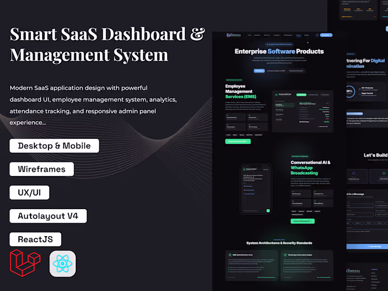 Cover image for build smart SaaS dashboard and management system