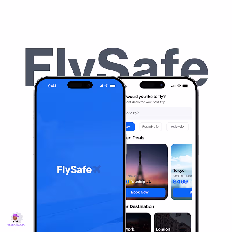 Cover image for Flight booking App | FlySafe✈️