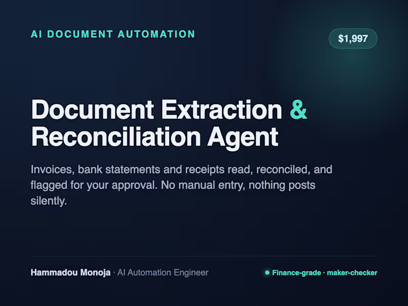 Cover image for Document Extraction — AI agent