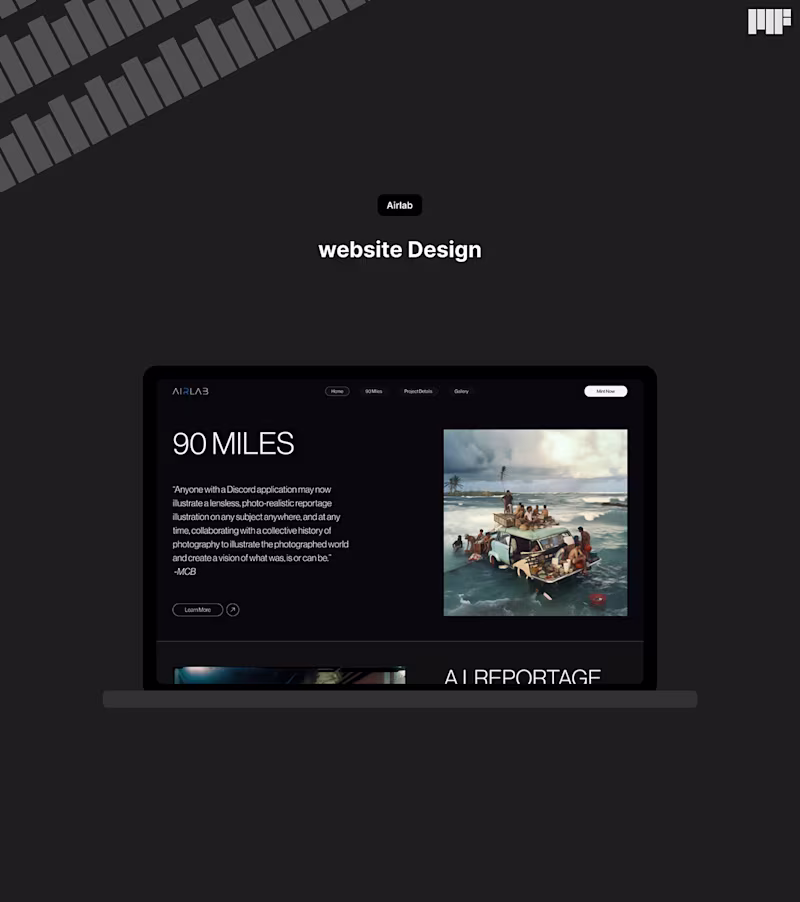 Cover image for airlab website :: Behance