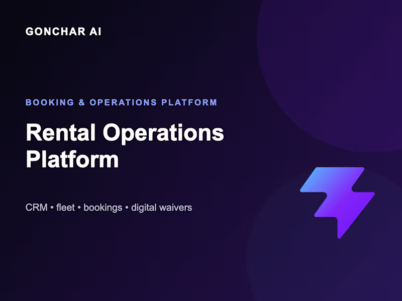 Cover image for Jet Ski Booking & Operations Platform