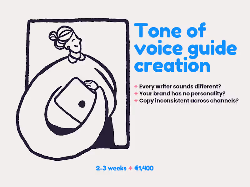 Cover image for Tone of voice guide creation