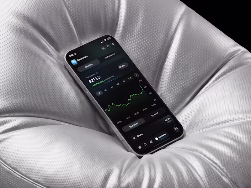 Cover image for Deskchain — Mobile Crypto Portfolio & Product Allocation