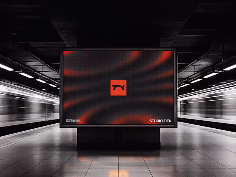 Cover image for "ZIEN" - Modern branding for a Berlin design agency. 